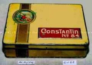Blechdose für 100 Stück Zigaretten "ConsTanTin No. 84"