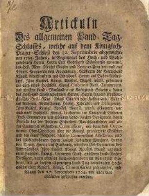 Böhmisch-Bayerischer Grenzvertrag von 1764