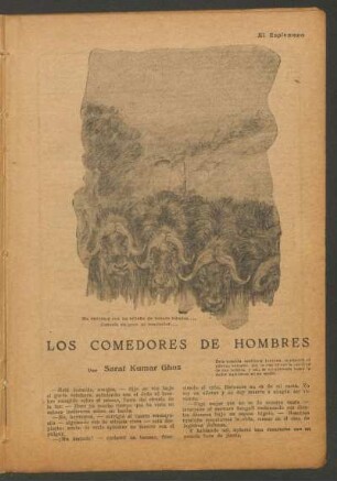Los comedores de hombres : [Cuento] Ilustraciones de Saladrigas.