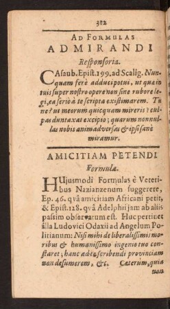 Ad Formulas Admirandi Responsoria.