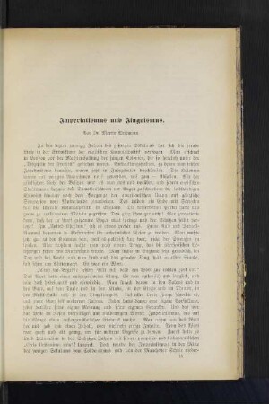 Imperialismus und Jingoismus.