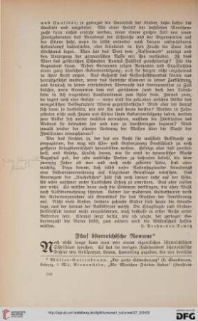 27: Fünf österreichische Romane