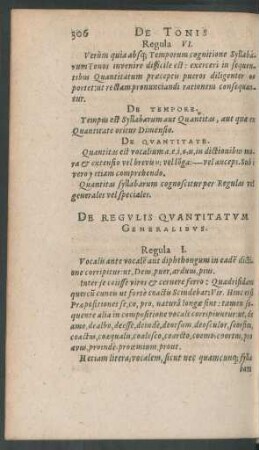 De Regulis Quantitatum Generalibus.