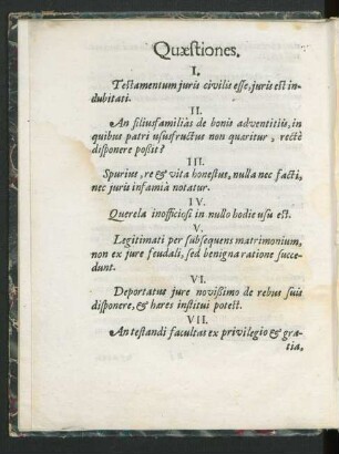Quaestiones.