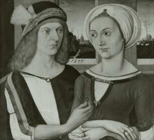Doppelbildnis eines Brautpaares, Bertold V. Tucher und seine Frau