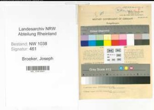 Entnazifizierung Joseph Broeker , geb. 29.12.1903 (Bauingenieur)