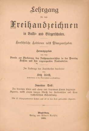 T. 2: Die krumme Linie und ebene von krummen Linien begrenzte Figuren, nebst einem kurzen Abriß der Farbenlehre und ihrer methodischen Behandlung