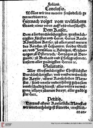 Titulaturen weltlicher Stand