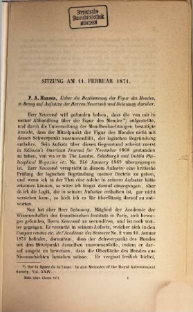 Berichte über die Verhandlungen der Königlich-Sächsischen Gesellschaft der Wissenschaften zu Leipzig, Mathematisch-Physische Klasse. 23. 1871