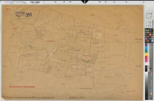 Herbern (Ascheberg), Zusammenlegung Norddick, Schätzungsriß und Zuteilungskarte Herbern Flur 10