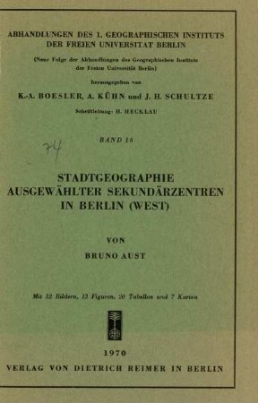 16: Stadtgeographie ausgewählter Sekundärzentren in Berlin (West)