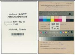 Entnazifizierung Elfriede Michalek , geb. 03.05.1910 ()
