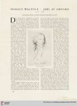 2: Horace Walpole - Jarl af Orford : 171 -1797