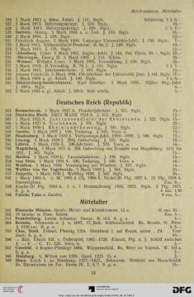 Deutsches Reich (Republik) (Nr. 343-360)