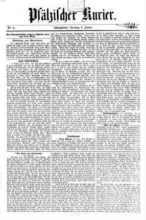 Pfälzischer Kurier : die Heimatzeitung der Vorderpfalz, 1867,1/6
