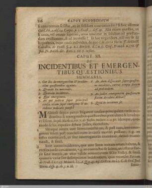 Caput XII. De Incidentibus & emergentibus quæstionibus.