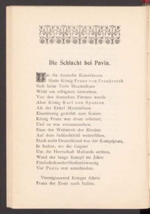 Die Schlacht bei Pavia.
