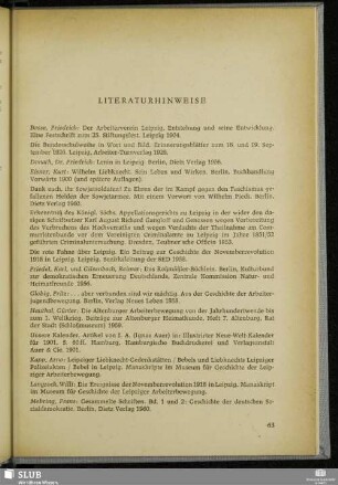 Literaturhinweise