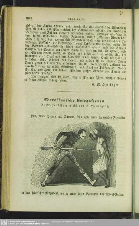 Marokkanische Kriegsszenen - Guckkastenbilder
