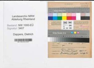 Entnazifizierung Dietrich Dappers, geb. 07.06.1903 (Fahrhauer)