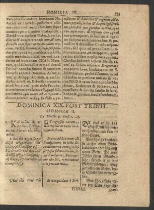 Dominica XIX. Post Trinit.