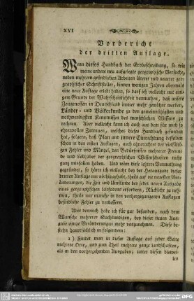 Vorbericht der dritten Auflage