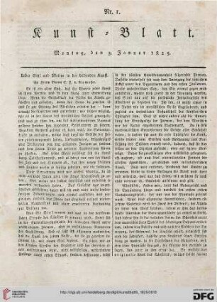 Nr. 1-10 (3. Januar - 3. Februar 1825)