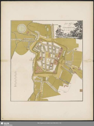 Grund Riss der Churfürstl. Sächs. Handelstadt Leipzig 1799