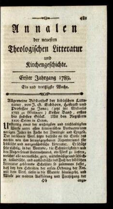 Ein und dreißigste Woche