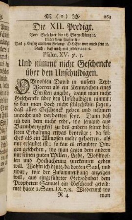 263-291, XII. Das unrechtmäßige Geschenk-Nehmen [...]