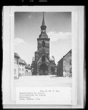 Saarbrücken-Sankt Arnual, Stiftskirche Sankt Arnual, Westseite