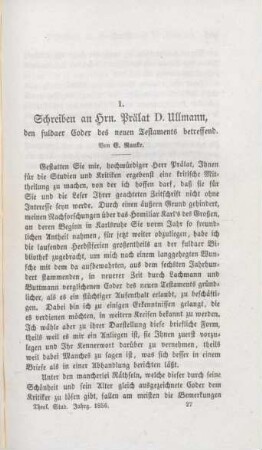 405-416 Schreiben an Herrn Prälat D. Ullmann