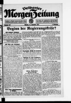 Velberter Morgen-Zeitung : Nevigeser Morgen-Zeitung : Heiligenhauser Morgen-Zeitung