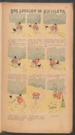Una lección de bicicleta - [Cómic]