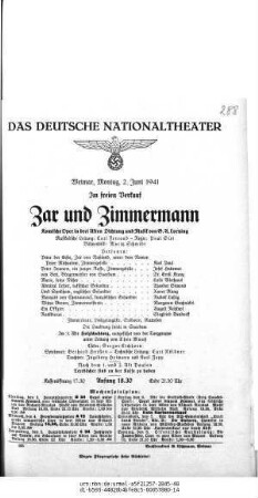 Zar und Zimmermann