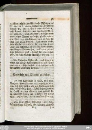 Kartoffeln aus Saamen zu ziehen.