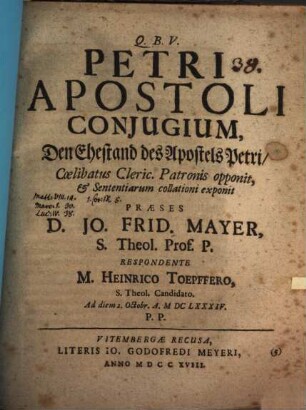 Petri apostoli coniugium