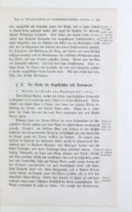 §. 21. Die Reiche der Angelsachsen und Normannen