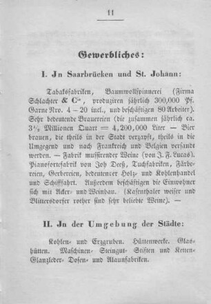 I. In Saarbrücken und St. Johann.