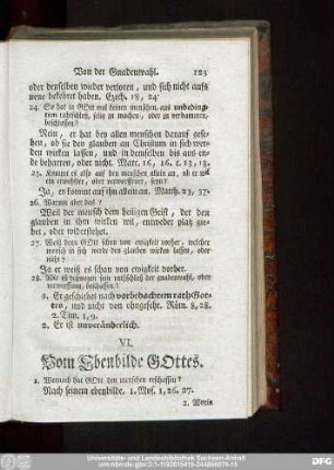 VI. Vom Ebenbilde Gottes.
