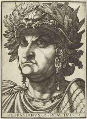 Vespasian (Blatt 10, aus der Serie der Portraits der ersten zwölf römischen Kaiser)