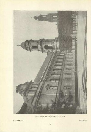 Ständehaus. Front nach der Brühlschen Terrasse. Dresden