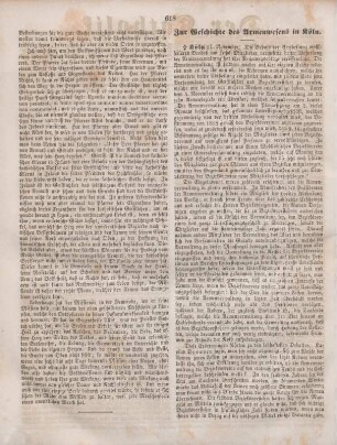 618-619 Zur Geschichte des Armenwesens in Köln