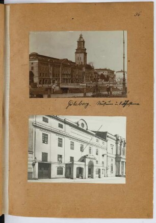 Ostindiska City Museum, Göteborg. Wohnhaus. Göteborg: Ansichten (aus: Skizzen- und Fotoalbum 27)
