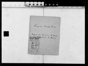 Briefe des Landgrafen Friedrich Jakob v. Hessen-Homburg an seine Schwiegermutter Landgräfin Elisabeth Dorothea (4 Briefe)