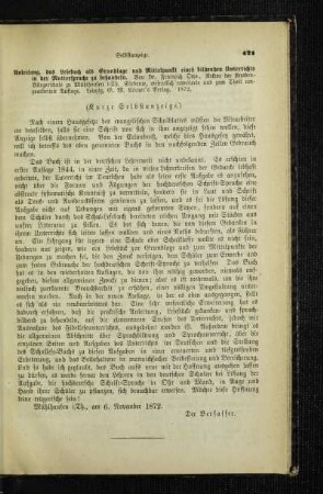 Kurze Selbstanzeige