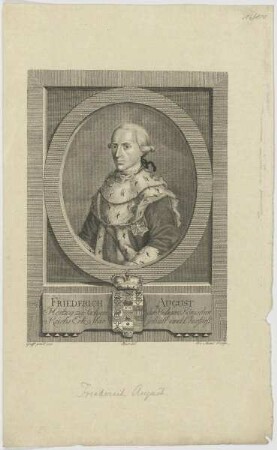 Bildnis des Friederich August, Hertzog zu Sachsen