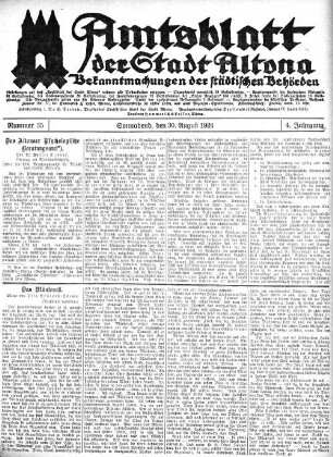Nummer 35 : Sonnabend, den 30. August 1924