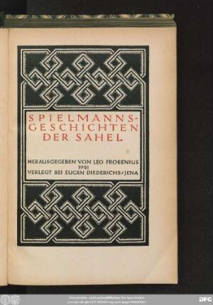 Spielmannsgeschichten der Sahel