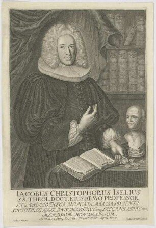 Bildnis des Iacobus Christophorus Iselius